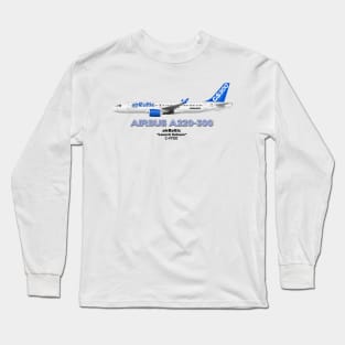 Airbus A220-300 - airBaltic "Launch Colours" Long Sleeve T-Shirt